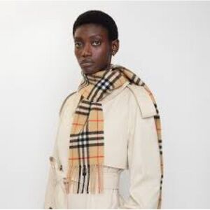 Burberry glitter wool blend Checkered Scarf